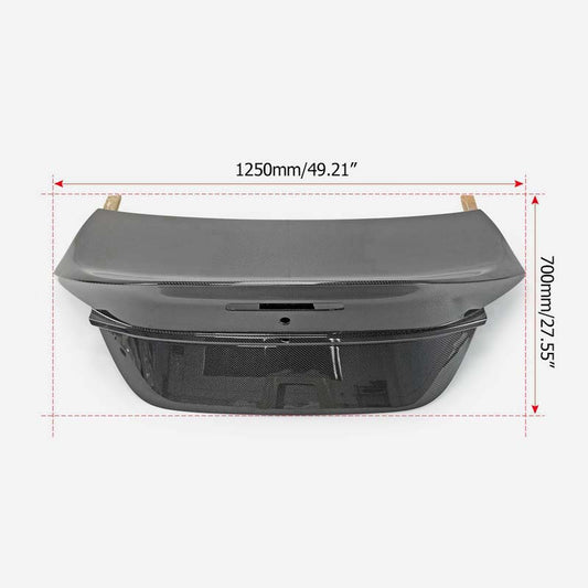 Subaru BRZ ZD8 2022 2023 2024 & Toyota GR86 ZN8 2022 2023 2024 with Aftermarket Parts - EPA1 Style Duckbill Tunk Lid Carbon Fiber / FRP from EPR USA