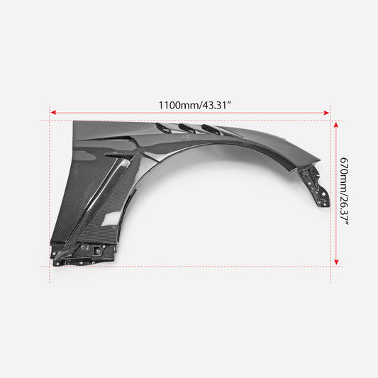 Subaru Toyota BRZ ZD8 2022 2023 2024 & GR86 ZN8 2022 2023 2024 with Aftermarket Parts - EPA2 Style Front Fender Carbon Fiber / FRP from EPR USA