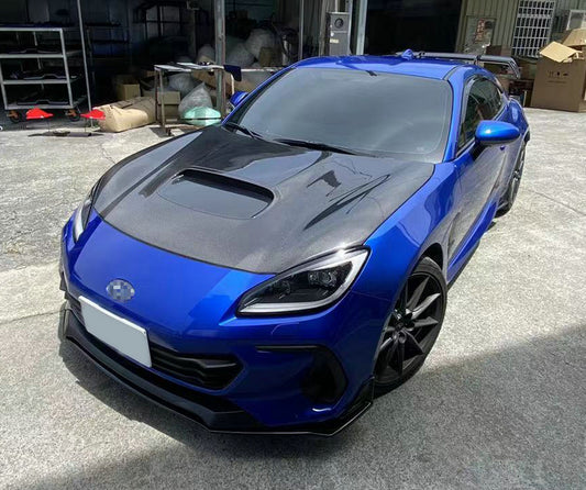 Subaru BRZ ZD8 2022 2023 2024 & Toyota GR86 ZN8 2022 2023 2024 with Aftermarket Parts - EPA1 Style Hood Carbon Fiber / FRP from EPR USA