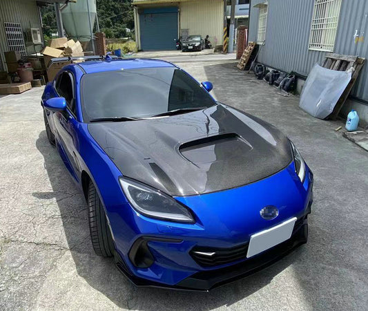 Subaru BRZ ZD8 2022 2023 2024 & Toyota GR86 ZN8 2022 2023 2024 with Aftermarket Parts - EPA1 Style Hood Carbon Fiber / FRP from EPR USA