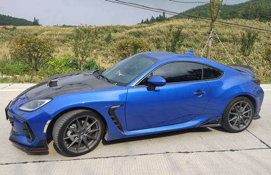 Subaru BRZ ZD8 2022 2023 2024 & Toyota GR86 ZN8 2022 2023 2024 with Aftermarket Parts - VRS Style Hood Carbon Fiber / FRP from EPR USA