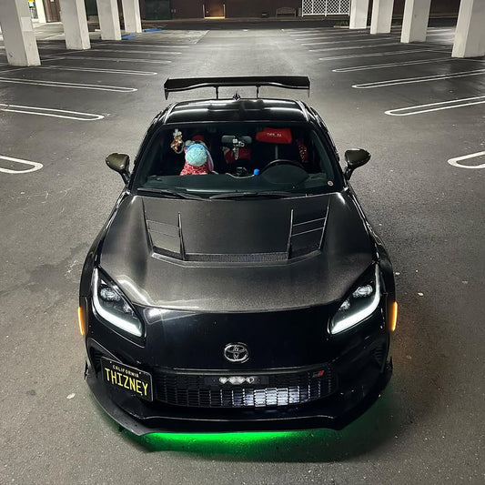 Subaru BRZ ZD8 2022 2023 2024 & Toyota GR86 ZN8 2022 2023 2024 with Aftermarket Parts - VRS Style Hood Carbon Fiber / FRP from EPR USA USA