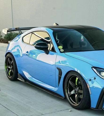 Subaru BRZ ZD8 2022 2023 2024 & Toyota GR86 ZN8 2022 2023 2024 with Aftermarket Parts - HT Style Side Skirts Carbon Fiber / FRP from EPR USA