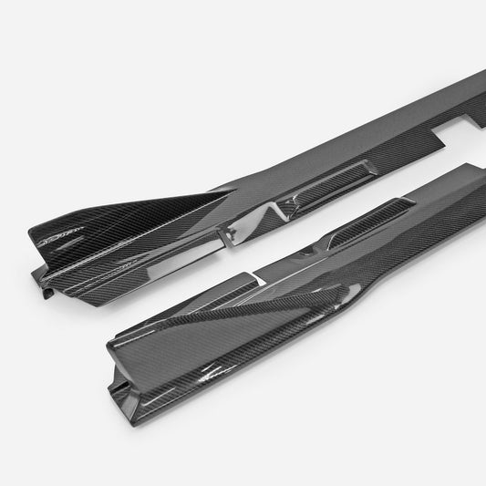 Subaru BRZ ZD8 2022 2023 2024 & Toyota GR86 ZN8 2022 2023 2024 with Aftermarket Parts - HT Style Side Skirts Carbon Fiber / FRP from EPR USA