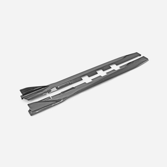 Subaru BRZ ZD8 2022 2023 2024 & Toyota GR86 ZN8 2022 2023 2024 with Aftermarket Parts - HT Style Side Skirts Carbon Fiber / FRP from EPR USA