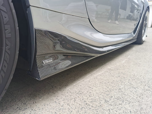 Subaru BRZ ZD8 2022 2023 2024 & Toyota GR86 ZN8 2022 2023 2024 with Aftermarket Parts - VRSA1 Style Side Skirts Carbon Fiber / FRP from EPR USA