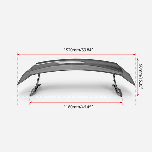 Subaru BRZ ZD8 2022 2023 2024 & Toyota GR86 ZN8 2022 2023 2024 with Aftermarket Parts - VTX125 Style Rear Spoiler Carbon Fiber / FRP from EPR USA