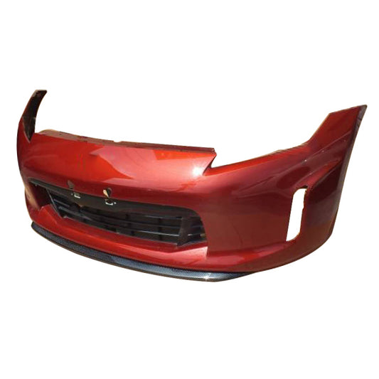 Nissan 370Z Sport Touring Base Fairlady Z Z34 Facelift 2012 2013 2014 2015 2016 2017 2018 2019 2020 with Aftermarket Parts - TK Style Front Lip Carbon Fiber / FRP from EPR USA