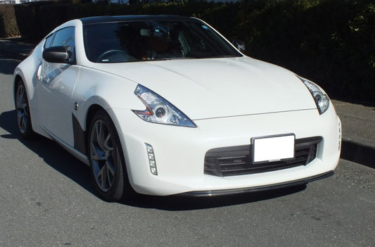 Nissan 370Z Sport Touring Base Fairlady Z Z34 Facelift 2012 2013 2014 2015 2016 2017 2018 2019 2020 with Aftermarket Parts - TK Style Front Lip Carbon Fiber / FRP from EPR USA