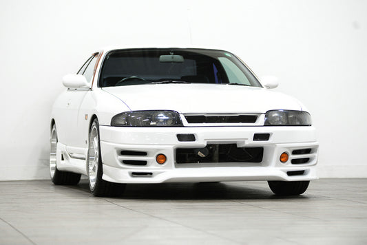 Nissan R33 Skyline GTST Series 1 1993 1994 1995 1996 with Aftermarket Parts - TRIAL Style Front Bumper Carbon Fiber / FRP from EPR USA