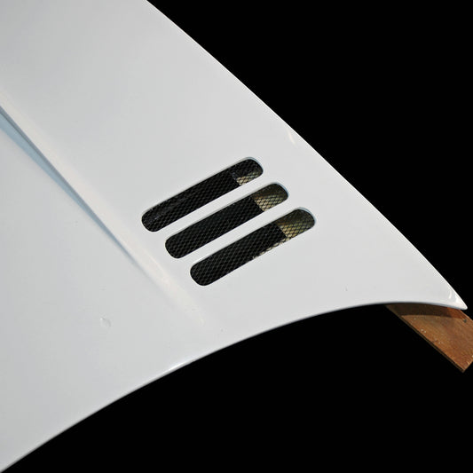 Nissan R33 Skyline GTR 1995 1996 1997 1998 with Aftermarket Parts - TS Style Hood Carbon Fiber / FRP from EPR USA