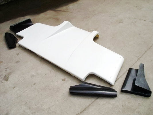 Nissan R32 Skyline GTR 1989 1990 1991 1992 1993 1994 & R32 Skyline GTS 1989 1990 1991 1992 1993 1994 with Aftermarket Parts - TS Style Rear Diffuser Carbon Fiber / FRP from EPR USA