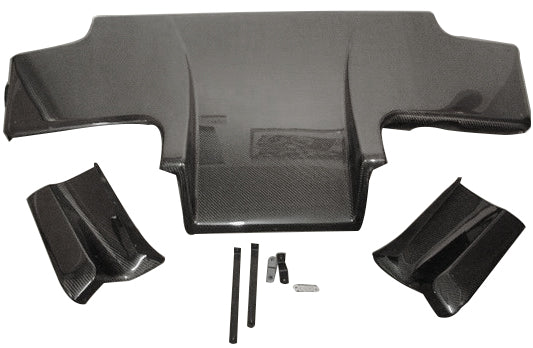 Nissan R32 Skyline GTR 1989 1990 1991 1992 1993 1994 & R32 Skyline GTS 1989 1990 1991 1992 1993 1994 with Aftermarket Parts - TS Style Rear Diffuser Carbon Fiber / FRP from EPR USA