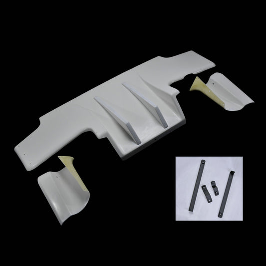 Nissan R32 Skyline GTR 1989 1990 1991 1992 1993 1994 & R32 Skyline GTS 1989 1990 1991 1992 1993 1994 with Aftermarket Parts - TS V2 Style Rear Diffuser Carbon Fiber / FRP from EPR USA