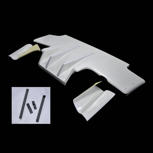Nissan R32 Skyline GTR 1989 1990 1991 1992 1993 1994 & R32 Skyline GTS 1989 1990 1991 1992 1993 1994 with Aftermarket Parts - TS V2 Style Rear Diffuser Carbon Fiber / FRP from EPR USA