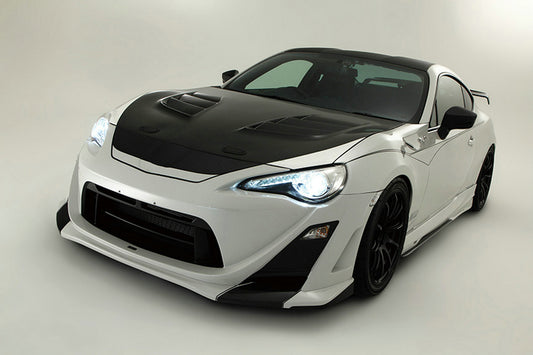 Toyota GT86 86 TRD GT SE Base 2017 2018 2019 2020 & Scion FR-S FRS 2013 2014 2015 2016 & Subaru BRZ TS Limited Premium 2013 2014 2015 2016 2017 2018 2019 2020 with Aftermarket Parts - VRS1 Style Vented Hood Carbon Fiber / FRP from EPR USA