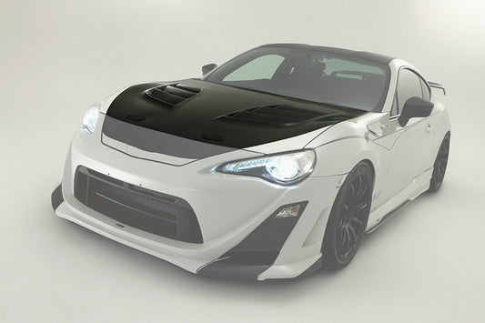 Toyota GT86 86 TRD GT SE Base 2017 2018 2019 2020 & Scion FR-S FRS 2013 2014 2015 2016 & Subaru BRZ TS Limited Premium 2013 2014 2015 2016 2017 2018 2019 2020 with Aftermarket Parts - VRS1 Style Vented Hood Carbon Fiber / FRP from EPR USA