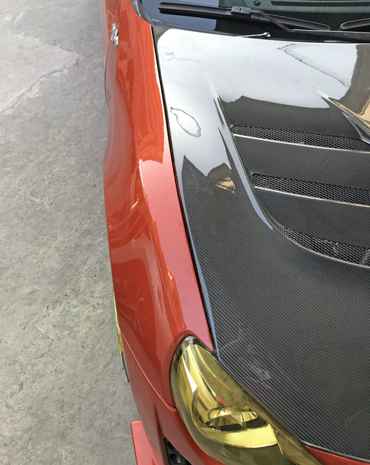 Toyota GT86 86 TRD GT SE Base 2017 2018 2019 2020 & Scion FR-S FRS 2013 2014 2015 2016 & Subaru BRZ TS Limited Premium 2013 2014 2015 2016 2017 2018 2019 2020 with Aftermarket Parts - VRS1 Style Vented Hood Carbon Fiber / FRP from EPR USA