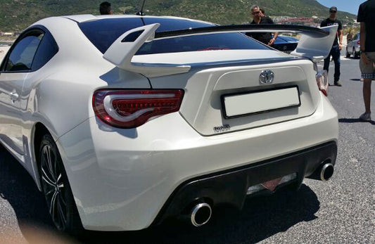 Toyota GT86 86 TRD GT SE Base 2017 2018 2019 2020 & Scion FR-S FRS 2013 2014 2015 2016 & Subaru BRZ TS Limited Premium 2013 2014 2015 2016 2017 2018 2019 2020 with Aftermarket Parts - TK Style Rear Spoiler Carbon Fiber / FRP from EPR USA