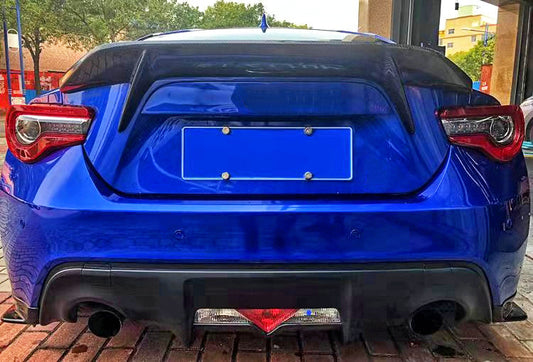 Toyota GT86 86 TRD GT SE Base 2017 2018 2019 2020 & Scion FR-S FRS 2013 2014 2015 2016 & Subaru BRZ TS Limited Premium 2013 2014 2015 2016 2017 2018 2019 2020 with Aftermarket Parts - AB Style Rear Spoiler Carbon Fiber FRP from EPR USA