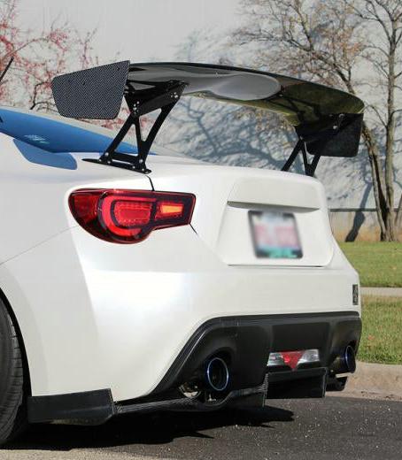 Toyota GT86 86 TRD GT SE Base 2017 2018 2019 2020 & Scion FR-S FRS 2013 2014 2015 2016 & Subaru BRZ TS Limited Premium 2013 2014 2015 2016 2017 2018 2019 2020 with Aftermarket Parts - VTX2 Style Rear Spoiler Carbon Fiber FRP from EPR USA