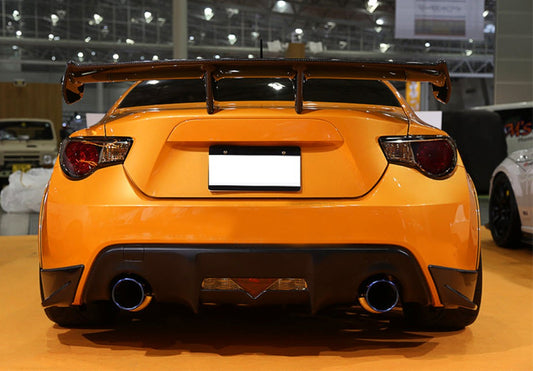 Toyota Scion Subaru GT86 86 TRD GT SE Base 2017 2018 2019 2020 & Scion FR-S FRS 2013 2014 2015 2016 & BRZ TS Limited Premium 2013 2014 2015 2016 2017 2018 2019 2020 with Aftermarket Parts - ZL Style Rear Spoiler Carbon Fiber / FRP from EPR USA