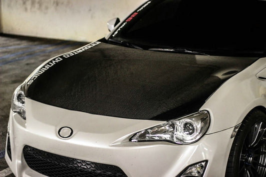 Toyota Scion Subaru GT86 86 TRD GT SE Base 2017 2018 2019 2020 & Scion FR-S FRS 2013 2014 2015 2016 & BRZ TS Limited Premium 2013 2014 2015 2016 2017 2018 2019 2020 with Aftermarket Parts - OEM Style Hood Carbon Fiber / FRP from EPR USA