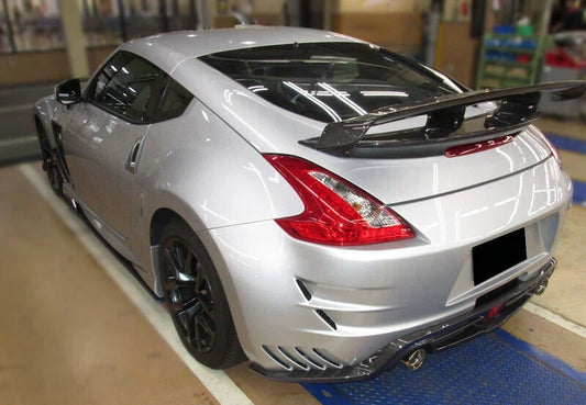 Nissan 370Z Sport Touring Base Fairlady Z Z34 Pre-Facelift 2009 2010 2011 & 370Z Sport Touring Base Fairlady Z Z34 Facelift 2012 2013 2014 2015 2016 2017 2018 2019 2020 & Nismo V1 2009 2010 2011 & Nismo V2 2012 2013 2014 2015 2016 2017 2018 2019 2020 with Aftermarket Parts - VRS2 Style Rear Wing FRP from EPR USA