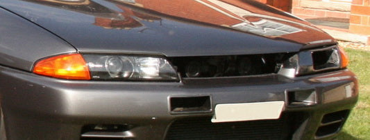 Nissan R32 Skyline GTR 1989 1990 1991 1992 1993 1994 & R32 Skyline GTS 1989 1990 1991 1992 1993 1994 & R32 Skyline 4 Door 1989 1990 1991 1992 1993 1994 with Aftermarket Parts - Vented Headlight Replacement Carbon Fiber / FRP from EPR USA
