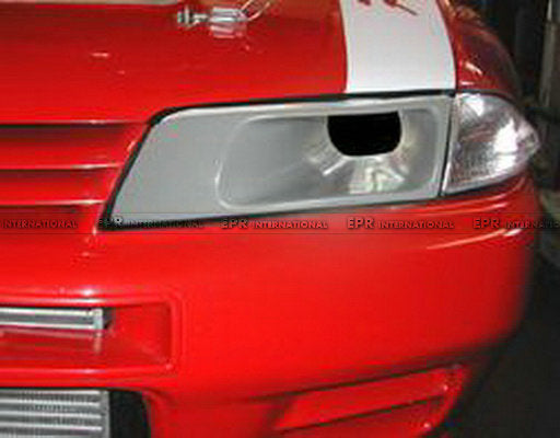 Nissan R32 Skyline GTR 1989 1990 1991 1992 1993 1994 & R32 Skyline GTS 1989 1990 1991 1992 1993 1994 & R32 Skyline 4 Door 1989 1990 1991 1992 1993 1994 with Aftermarket Parts - Vented Headlight Replacement Carbon Fiber / FRP from EPR USA