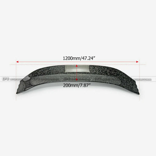 Honda Civic Type-R FK8 2017 2018 2019 2020 2021 with Aftermarket Parts - VRS Style Rear Wing Flap Carbon Fiber from EP Racing
