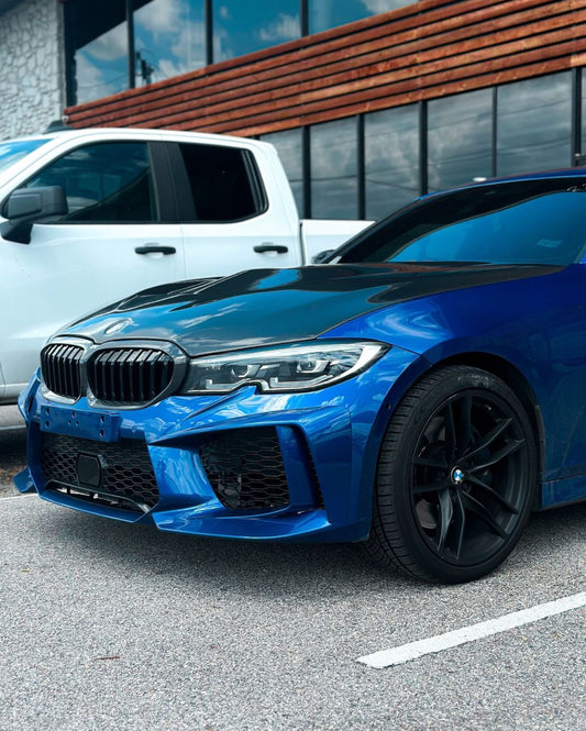 DuPont Tech Front Bumper M8 Style for BMW 3 Series 330i M340i G20 G21 Pre-LCI PP Polypropylene