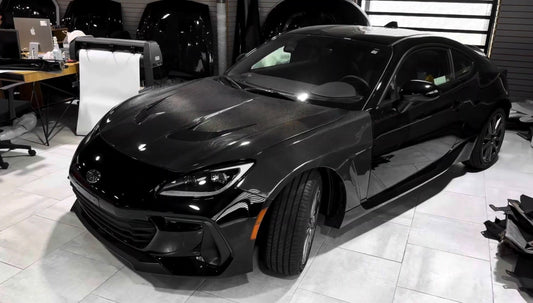 Toyota GR86 ZN8 2022 2023 2024 & Subaru BRZ ZD8 2022 2023 2024 with Aftermarket Parts - "SHINING" Hood Bonnet Carbon Fiber / FRP from Robot Craftsman