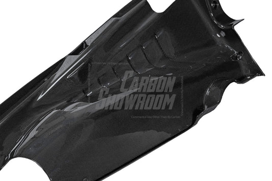 Ferrari 488 GTB 2016 2017 2018 2019 2020 with Aftermarket Parts - OEM 1:1 Style Engine Bay Kits Dry Pre-preg Carbon Fiber from Aero Republic