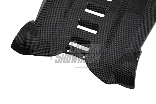 Ferrari 488 GTB & Spider 2016 2017 2018 2019 2020 with Aftermarket Parts - OEM 1:1 Style Engine Cover Dry Pre-preg Carbon Fiber from Aero Republic