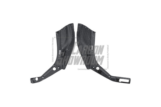 Ferrari 488 GTB & Spider 2016 2017 2018 2019 2020 with Aftermarket Parts - OEM 1:1 Style Replacement Front Trunk Side Panels Dry Pre-preg Carbon Fiber from Aero Republic