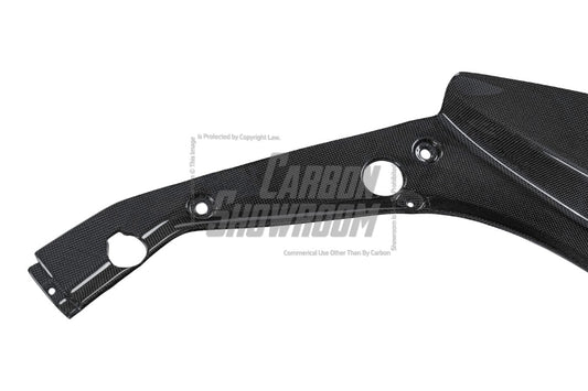 Ferrari 488 GTB & Spider 2016 2017 2018 2019 2020 with Aftermarket Parts - OEM 1:1 Style Replacement Front Trunk Side Panels Dry Pre-preg Carbon Fiber from Aero Republic