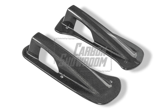 Ferrari SF90 Stradale & Spider 2021 2022 2023 2024 2025 with Aftermarket Parts - OEM 1:1 Style Replacement Engine Bay Cooling Duct Trim Dry Pre-preg Carbon Fiber from Aero Republic