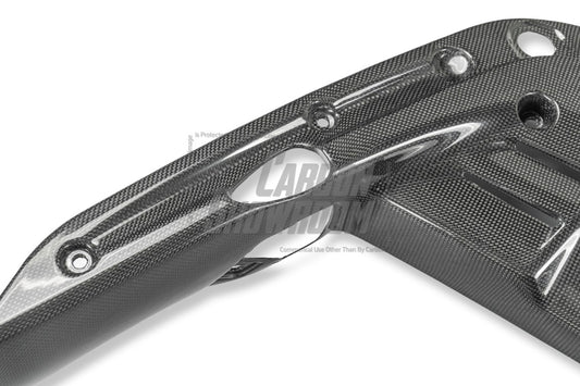 Ferrari SF90 Stradale & Spider 2021 2022 2023 2024 2025 with Aftermarket Parts - OEM 1:1 Style Replacement Engine Bay Panel Dry Pre-preg Carbon Fiber from Aero Republic