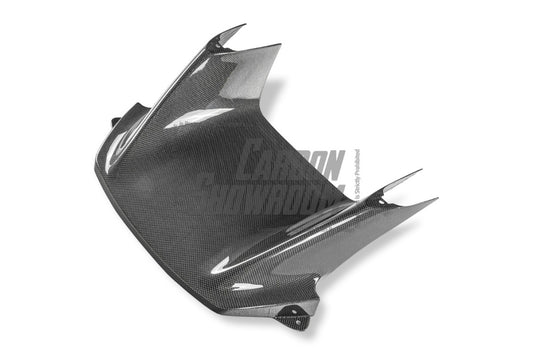 Ferrari SF90 Stradale & Spider 2021 2022 2023 2024 2025 with Aftermarket Parts - OEM 1:1 Style Replacement Front Center Intake Trim Pre-preg Carbon Fiber from Aero Republic