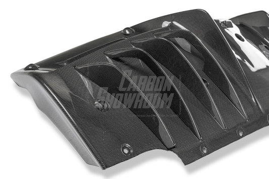 Ferrari SF90 Stradale & Spider 2021 2022 2023 2024 2025 with Aftermarket Parts - OEM 1:1 Style Replacement Rear Diffuser Pre-preg Carbon Fiber from Aero Republic