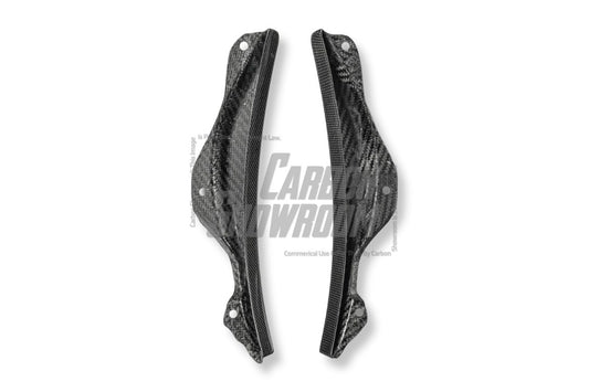Ferrari SF90 Stradale & Spider 2021 2022 2023 2024 2025 with Aftermarket Parts - OEM 1:1 Style Replacement Front Bumper Corner Small Trim Pre-preg Carbon Fiber from Aero Republic