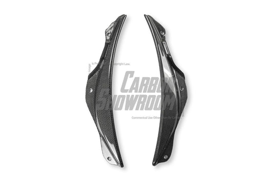 Ferrari SF90 Stradale & Spider 2021 2022 2023 2024 2025 with Aftermarket Parts - OEM 1:1 Style Replacement Front Bumper Corner Small Trim Pre-preg Carbon Fiber from Aero Republic