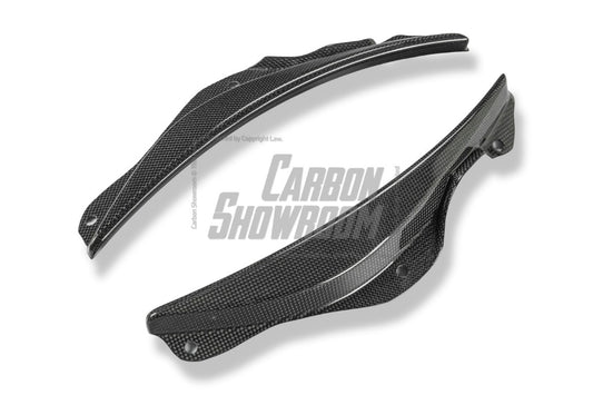 Ferrari SF90 Stradale & Spider 2021 2022 2023 2024 2025 with Aftermarket Parts - OEM 1:1 Style Replacement Front Bumper Corner Small Trim Pre-preg Carbon Fiber from Aero Republic