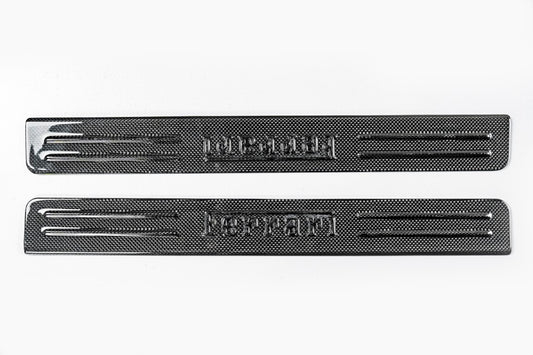Ferrari SF90 Stradale & Spider 2021 2022 2023 2024 2025 with Aftermarket Parts - OEM 1:1 Style Door Sills Dry Pre-preg Carbon Fiber from Aero Republic