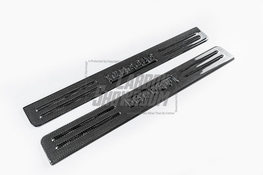 Ferrari SF90 Stradale & Spider 2021 2022 2023 2024 2025 with Aftermarket Parts - OEM 1:1 Style Door Sills Dry Pre-preg Carbon Fiber from Aero Republic