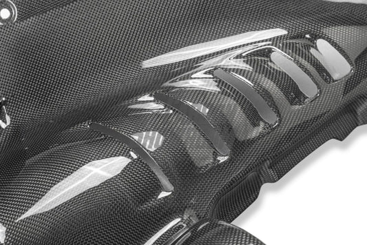 Ferrari SF90 Stradale & Spider 2021 2022 2023 2024 2025 with Aftermarket Parts - OEM 1:1 Style Replacement Engine Bay Side Panels Dry Pre-preg Carbon Fiber from Aero Republic