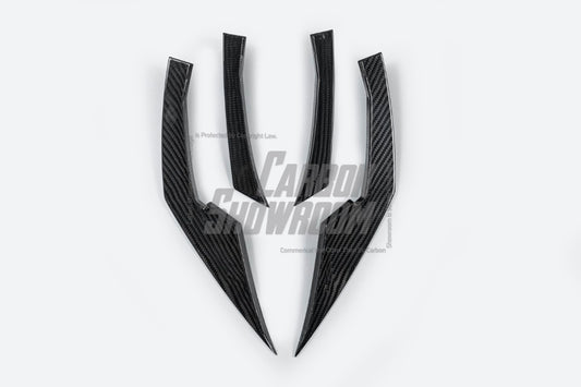 BMW M3 G80 G81 & M4 G82 G83 2021-ON with Aftermarket Parts - Front Canards Pre-preg Carbon Fiber from VTEN