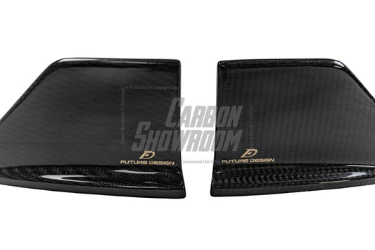 Audi RS3 8Y 2022 2023 2024 with Aftermarket Parts - V1 Front Lip Splitter Pre-preg Carbon Fiber from Future Design