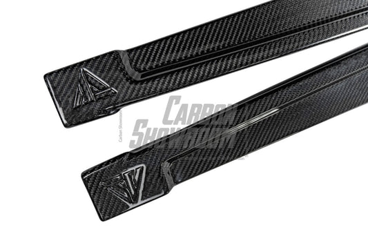 Audi RS3 8Y 2022 2023 2024 with Aftermarket Parts - V1 Side Skirts Pre-preg Carbon Fiber from Future Design